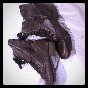 Brown Combat Boots